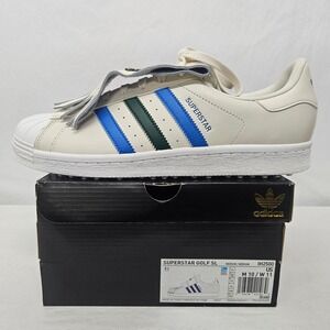 Adidas Superstar‎ Golf SL Spikeless Shoes IH2500 White Green Blue Men's Size 10